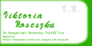 viktoria moseszku business card